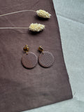 Rotan chocolade bruine oorbel