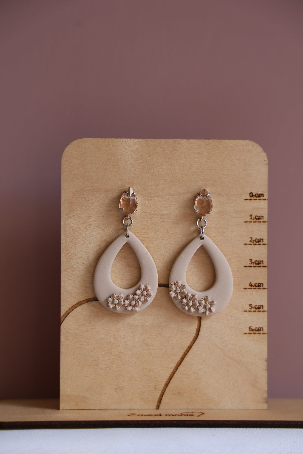 Fleur beige met bloemen