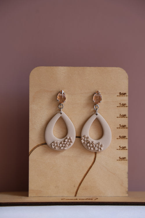 Fleur beige met bloemen